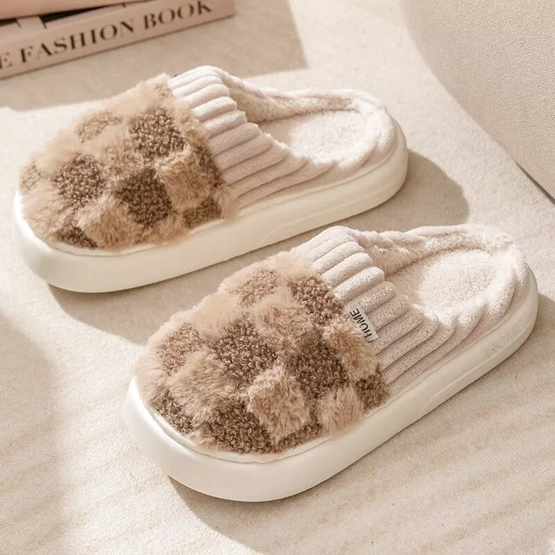Chaussons Femmes douillets Matière peluche - doublés coton et moelleux - Teddya