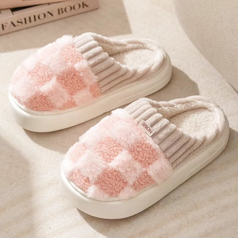 Chaussons Femmes douillets Matière peluche - doublés coton et moelleux - Teddya