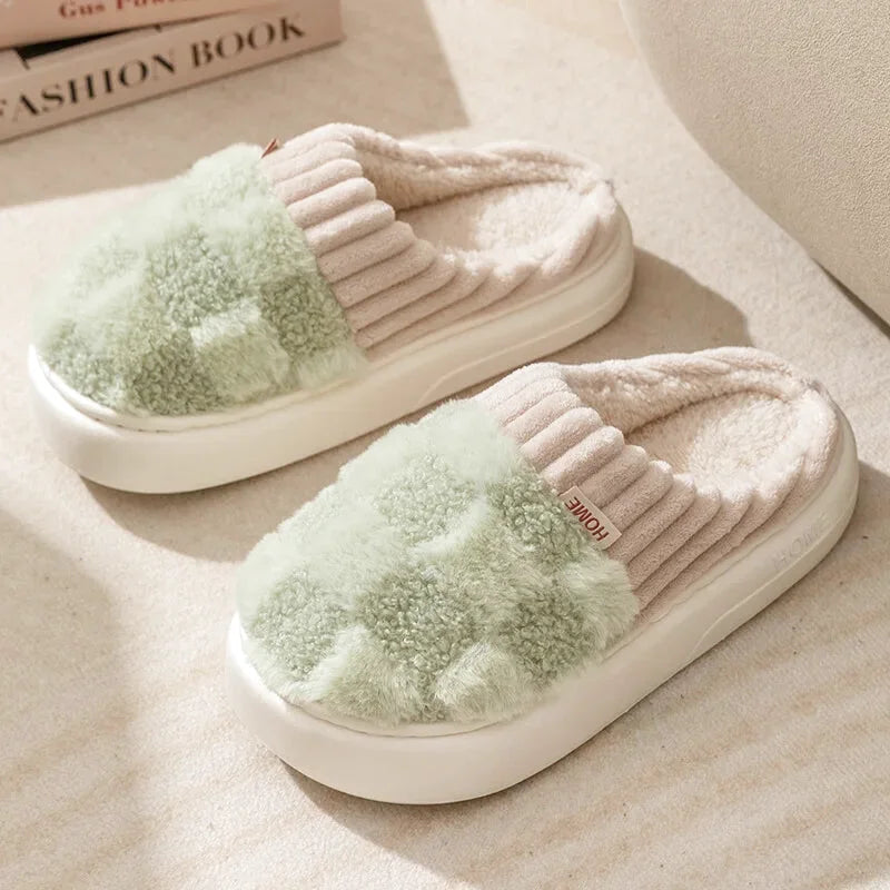 Chaussons Femmes douillets Matière peluche - doublés coton et moelleux - Teddya