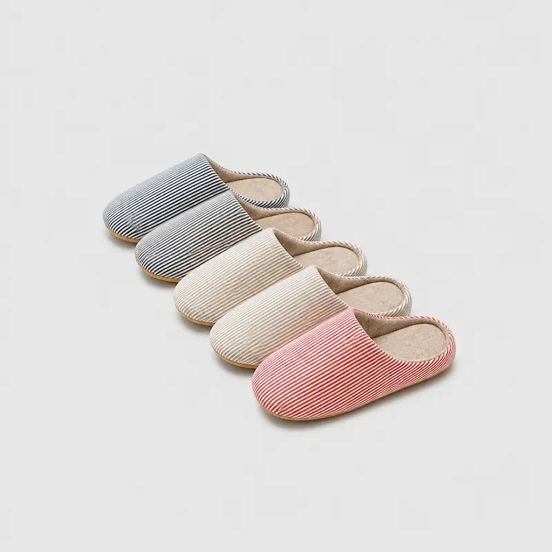 chaussons-femmes-et-hommes-rayes-confort-a-semelle-souple-linea