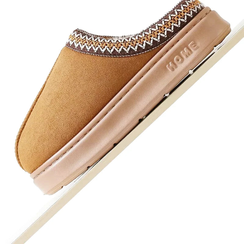 Chaussons Femmes Hiver - Effet Daim semelle antidérapante - Velmys