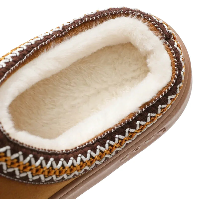 Chaussons Femmes Hiver - Effet Daim semelle antidérapante - Velmys