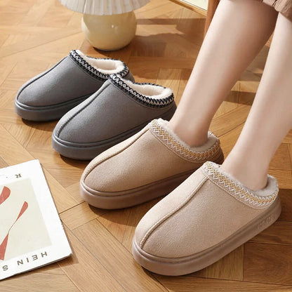 Chaussons Femmes Hiver - Effet Daim semelle antidérapante - Velmys