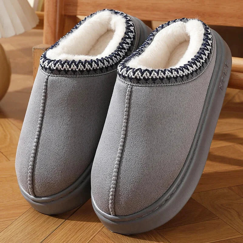 Chaussons Femmes Hiver - Effet Daim semelle antidérapante - Velmys