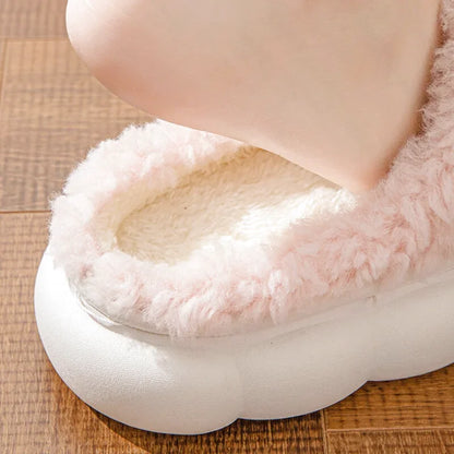 Chaussons Femmes Hiver en Peluche douce - Semelle souple - Noelina