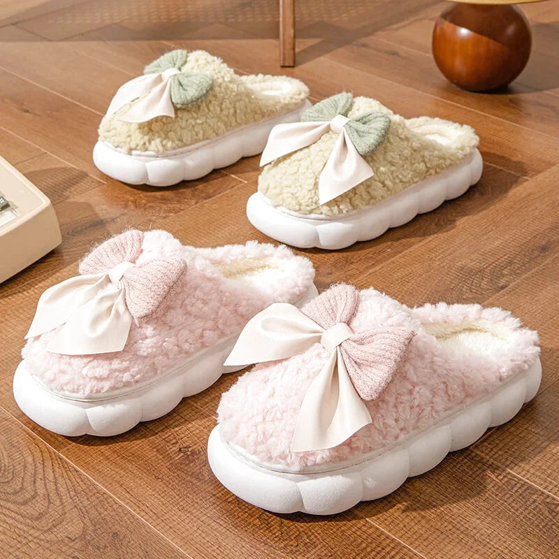Chaussons Femmes Hiver en Peluche douce - Semelle souple - Noelina