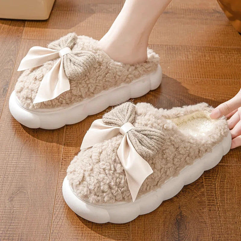 Chaussons Femmes Hiver en Peluche douce - Semelle souple - Noelina