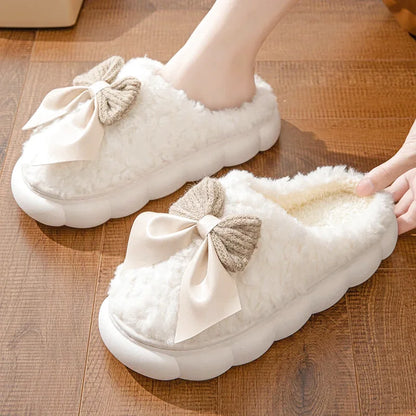 Chaussons Femmes Hiver en Peluche douce - Semelle souple - Noelina