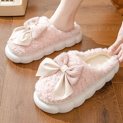 Chaussons Femmes Hiver en Peluche douce - Semelle souple - Noelina