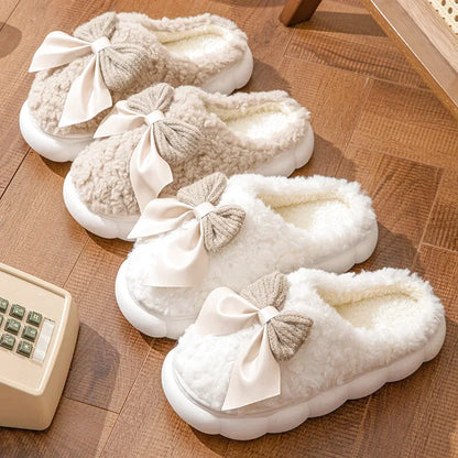Chaussons Femmes Hiver en Peluche douce - Semelle souple - Noelina