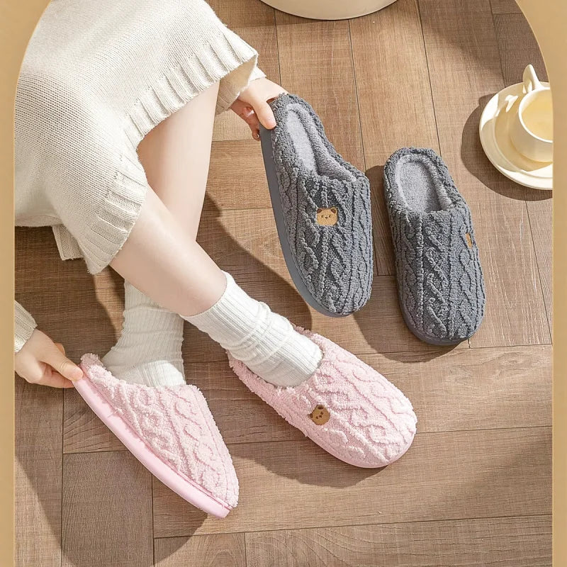 Chaussons Femmes Hiver - Moelleux doux et confortable - Bearly