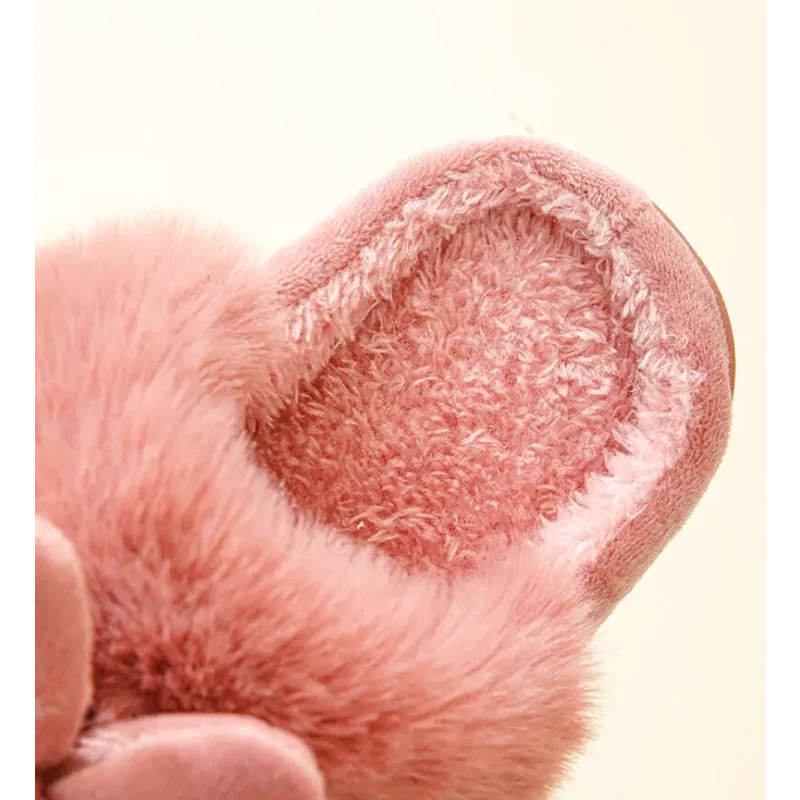 Chaussons Femmes Hiver - Peluche douce -intérieur en coton - Poméa