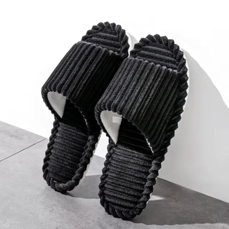 Chaussons Homme intérieur - Légers et antidérapants - Toutes saisons - Cordonis