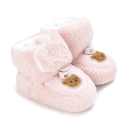 Chaussons mignons pour  bébé unisexe - Semelle souple - chaud et épais - Ourly