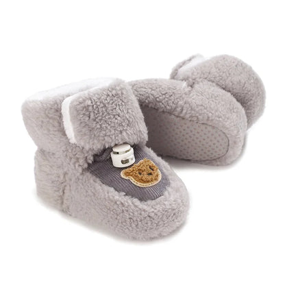 Chaussons mignons pour  bébé unisexe - Semelle souple - chaud et épais - Ourly