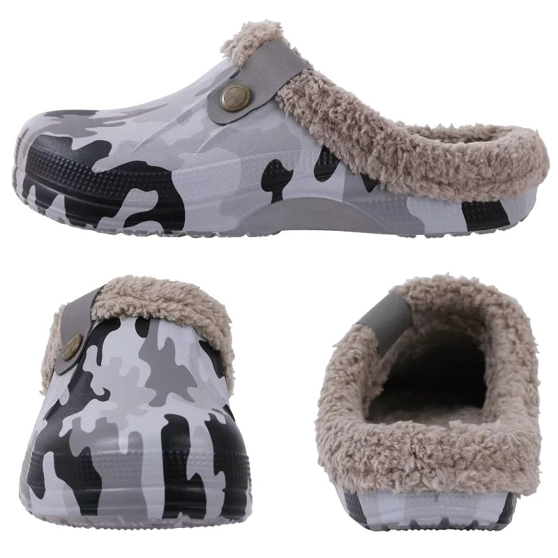 Chaussons sabots fourrés - Hommes et Femmes - chauds et imperméables - intérieur et extérieur - Nordik