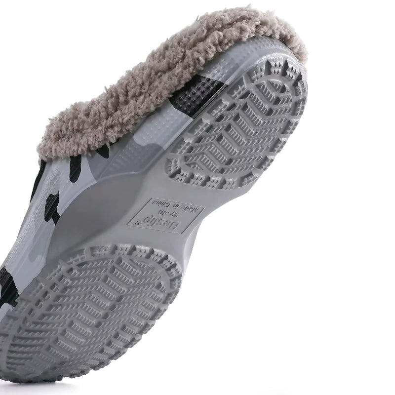 Chaussons sabots fourrés - Hommes et Femmes - chauds et imperméables - intérieur et extérieur - Nordik