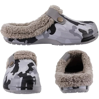 Chaussons sabots fourrés - Hommes et Femmes - chauds et imperméables - intérieur et extérieur - Nordik