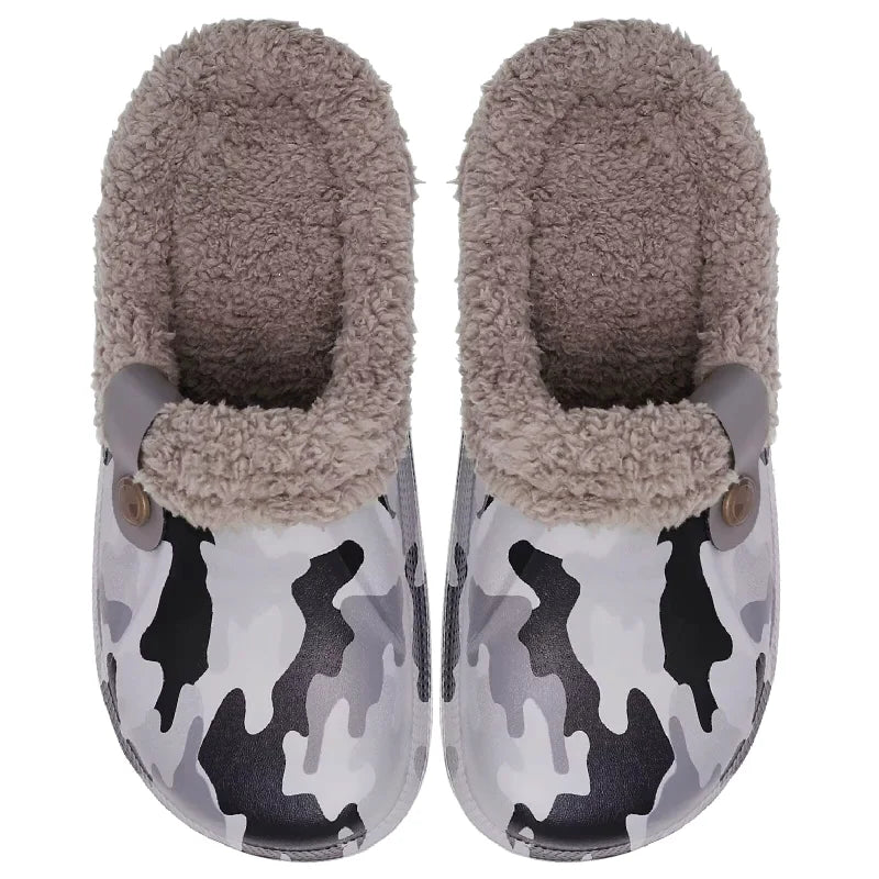 Chaussons sabots fourrés - Hommes et Femmes - chauds et imperméables - intérieur et extérieur - Nordik