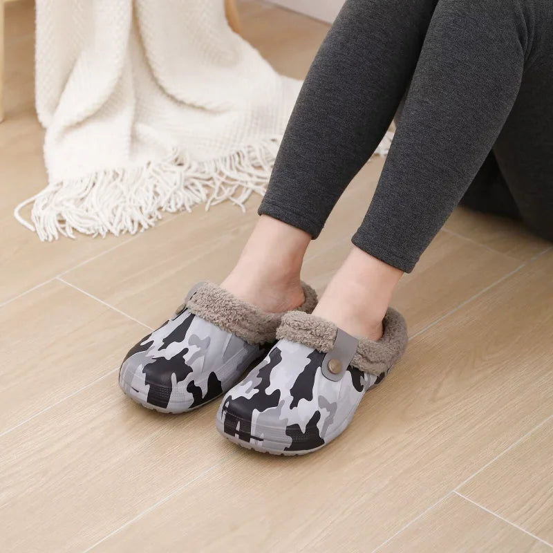 Chaussons sabots fourrés - Hommes et Femmes - chauds et imperméables - intérieur et extérieur - Nordik