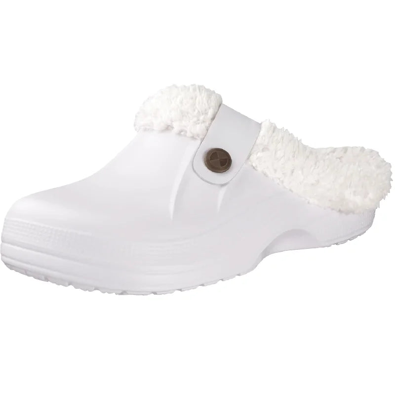 Chaussons sabots fourrés - Hommes et Femmes - chauds et imperméables - intérieur et extérieur - Nordik