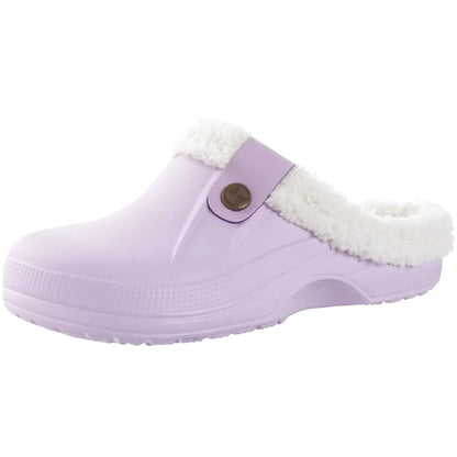 Chaussons sabots fourrés - Hommes et Femmes - chauds et imperméables - intérieur et extérieur - Nordik