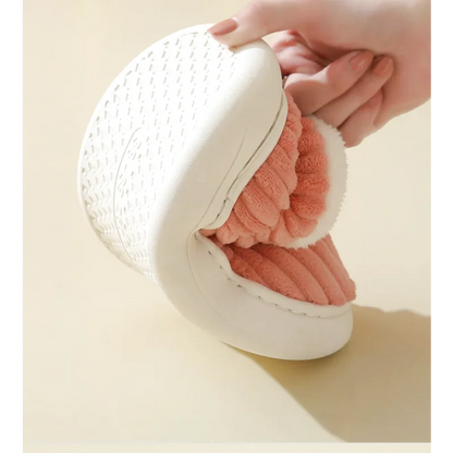 Chaussons unisexe fermés - Rembourrage doux - Chaud en coton -  Sélène