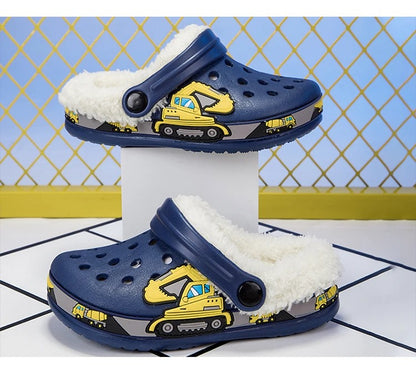 Chaussons Enfants Hiver - Semelle antidérapante - Intérieur rembourré - Snuggy