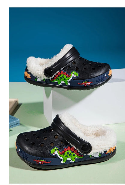 Chaussons Enfants Hiver - Semelle antidérapante - Intérieur rembourré - Snuggy