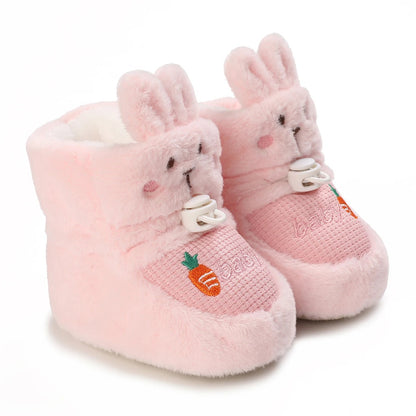 Chaussons bébé unisexe - Hiver en tissu doux - Montantes et confortables - Novy