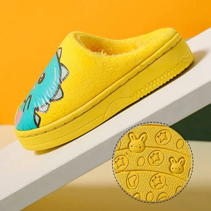 Chaussons Enfants unisexe - Doublure en peluche - semelle antidérapante - Ludino