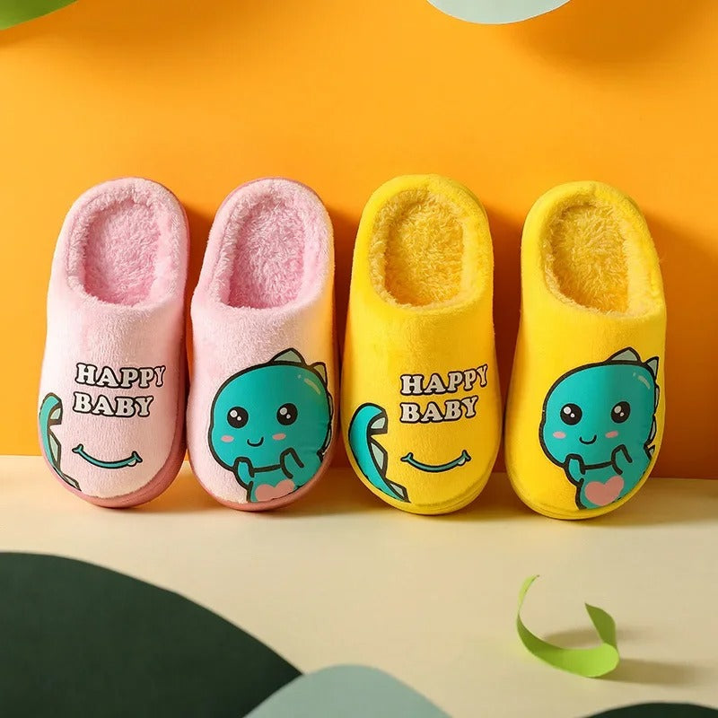 Chaussons Enfants unisexe - Doublure en peluche - semelle antidérapante - Ludino