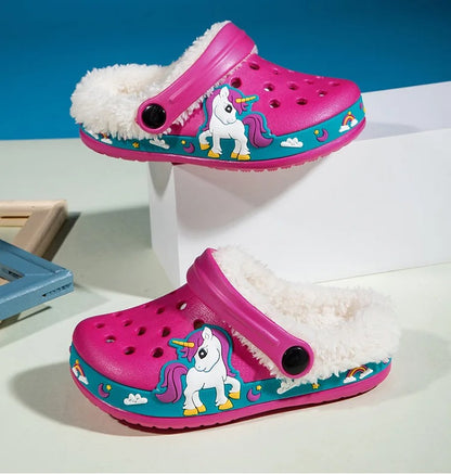 Chaussons Enfants Hiver - Semelle antidérapante - Intérieur rembourré - Snuggy