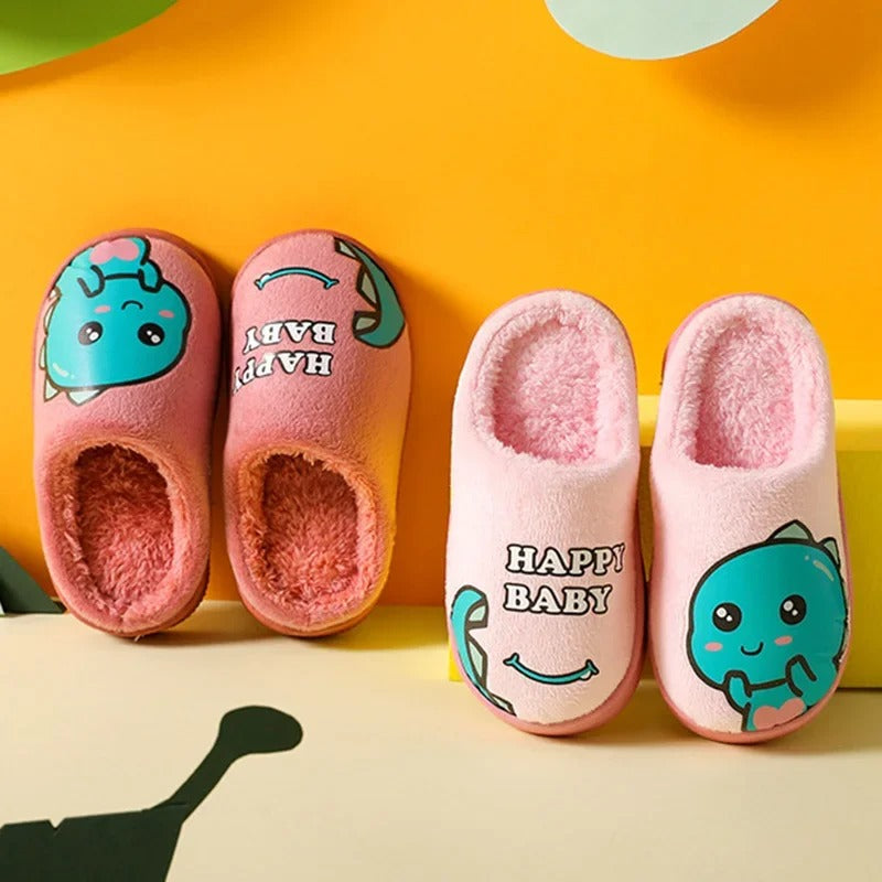 Chaussons Enfants unisexe - Doublure en peluche - semelle antidérapante - Ludino