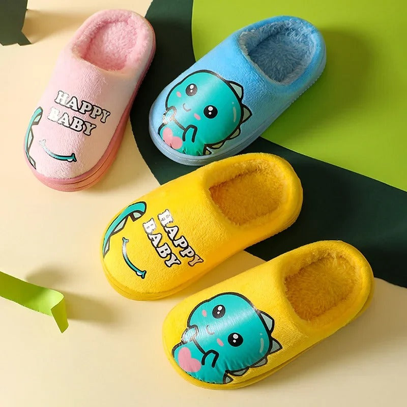 Chaussons Enfants unisexe - Doublure en peluche - semelle antidérapante - Ludino