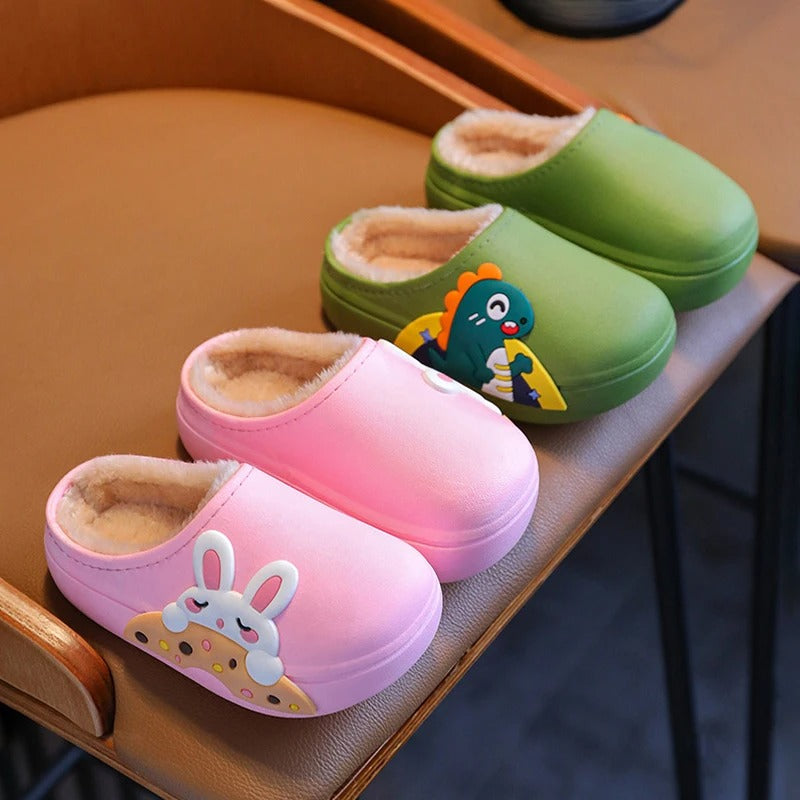 Chaussons enfants unisexes - Doublés coton - Semelle souple et confortable - Popix