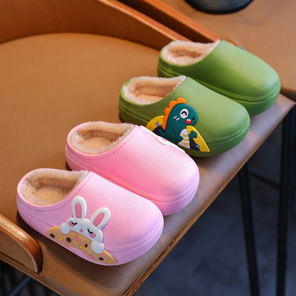 Chaussons enfants unisexes - Doublés coton - Semelle souple et confortable - Popix