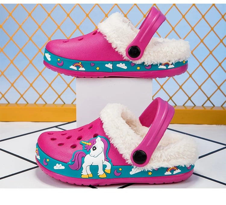 Chaussons Enfants Hiver - Semelle antidérapante - Intérieur rembourré - Snuggy