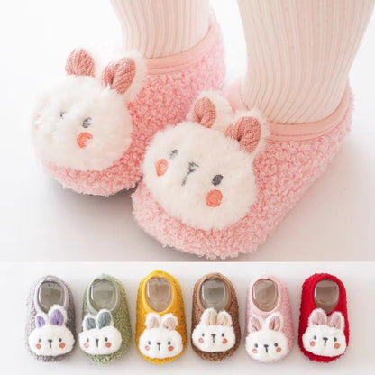 Chaussons bébé unisexe - Hiver - Matière douce - Tissus coton - Lapy