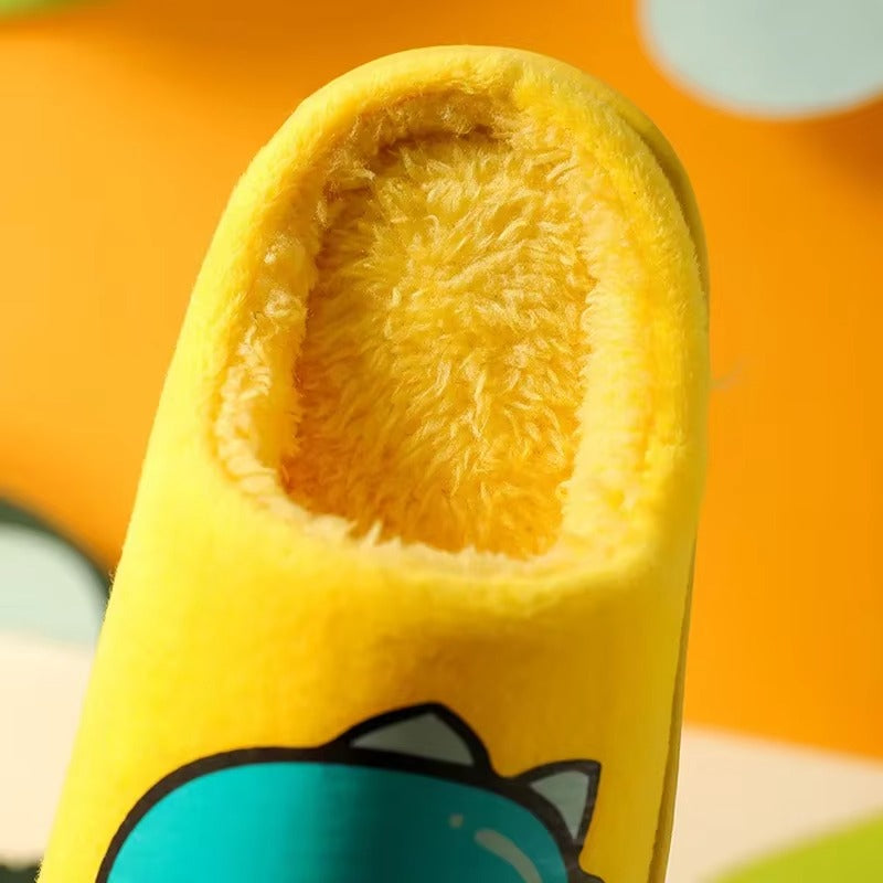 Chaussons Enfants unisexe - Doublure en peluche - semelle antidérapante - Ludino