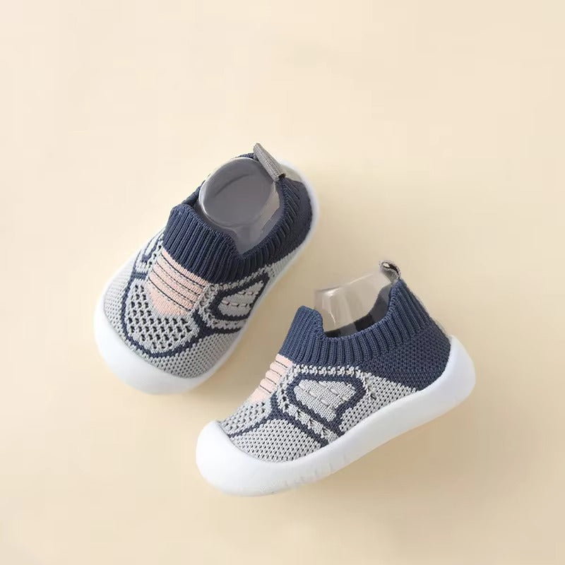 Chaussons bébé unisexe en maille souple - léger et antidérapants - Printemps/été - Brézia