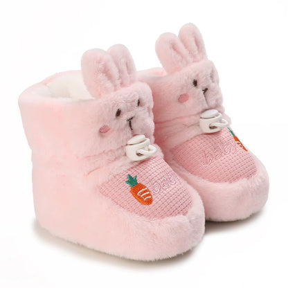 Chaussons bébé unisexe - Hiver en tissu doux - Montantes et confortables - Novy