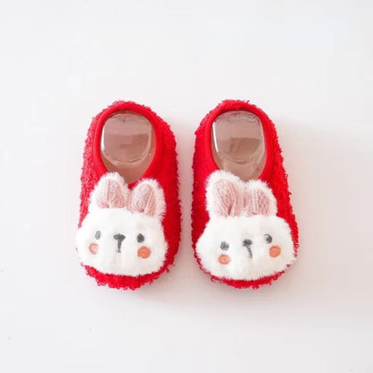 Chaussons bébé unisexe - Hiver - Matière douce - Tissus coton - Lapy
