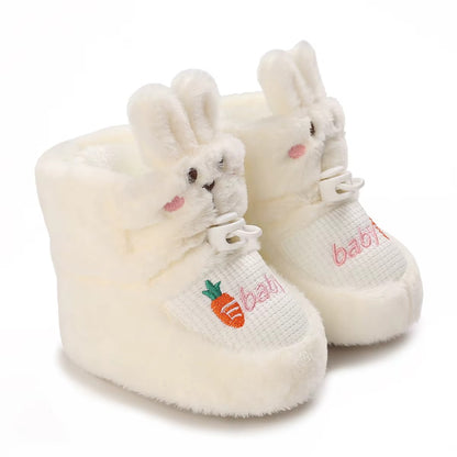 Chaussons bébé unisexe - Hiver en tissu doux - Montantes et confortables - Novy